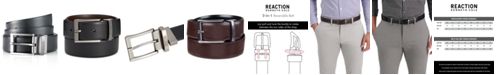 Kenneth Cole Reaction Men's Reversible Textured Reversible Dress Belt, Created for Macy's 